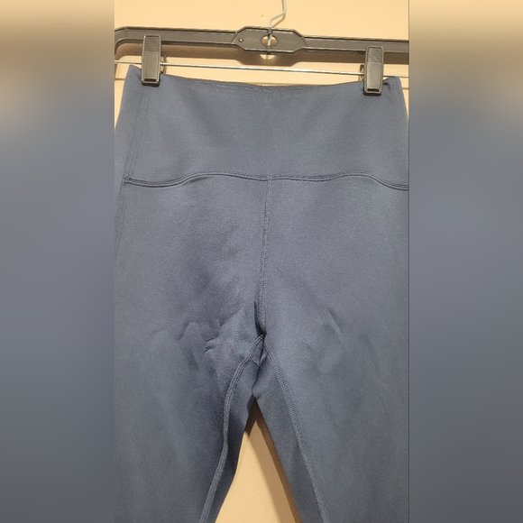 EUC ZYIA Active Bare Primo Mesh Panel Leggings Blue and White Size 4 - Picture 10 of 10